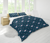 Jordana Navy Blue and Pink Pillow Sham