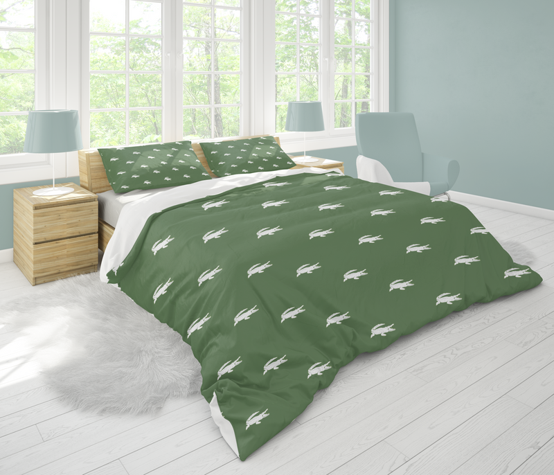 Alligator Pillow Sham, Green