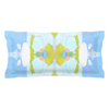 Sea Grape Pillow Sham, French Blue and Chartreuse