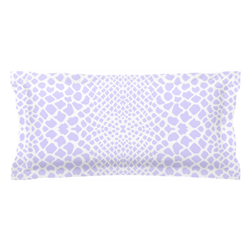 Crocodile Pillow Sham, Lavender