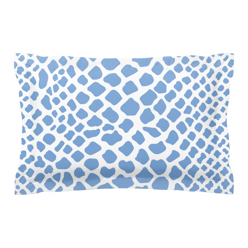 Crocodile Pillow Sham, Blue