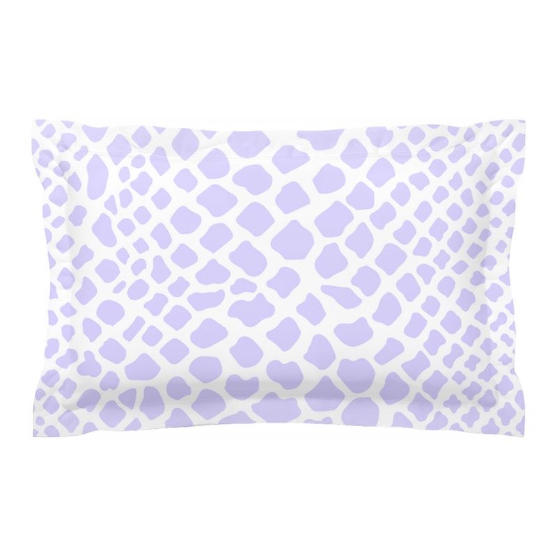 Crocodile Pillow Sham, Lavender