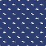 Alligator Pillow Sham, Navy Blue