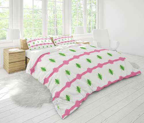 Mayfair Pink and Green Pillow Sham