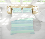 Turquoise Striped Bedding Collection