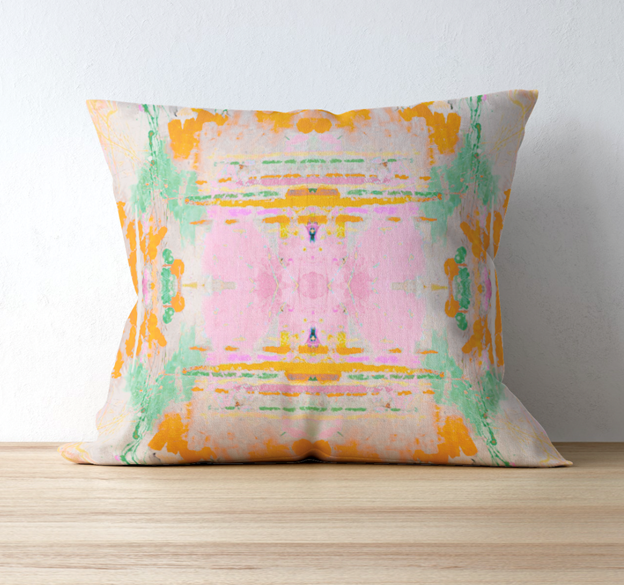 Oxford Pink Bailey Pillow, Orange