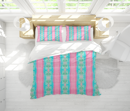 Riley Pink and Turquoise Bedding Collection