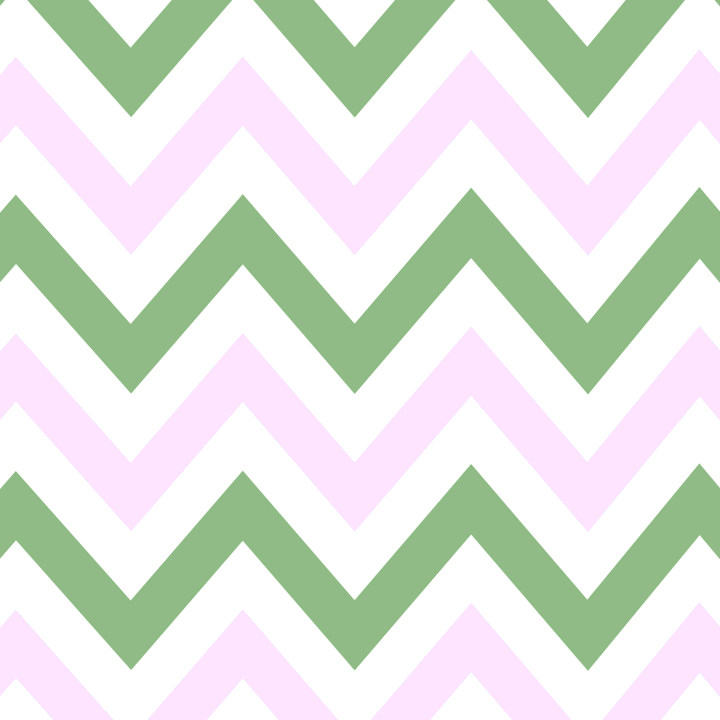 Pink and Green Herringbone Pillow