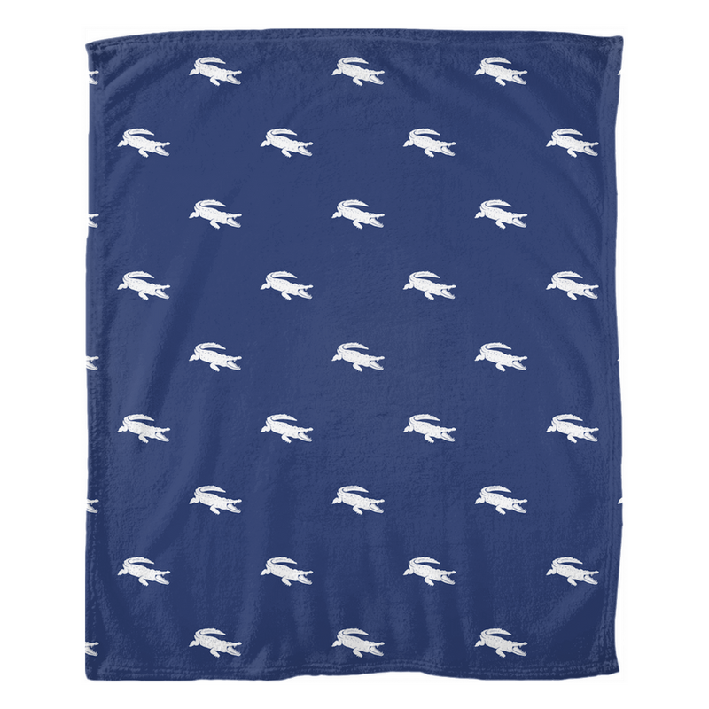 Oxford Pink Alligator Throw Blanket