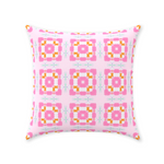 Kips Bay Pink and Orange Pillow