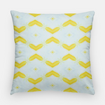 Blue and Yellow Heather Pillow