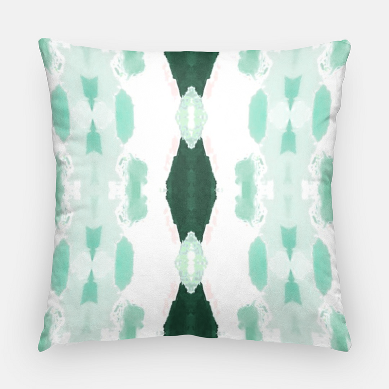 Oxford Pink Emma Pillow, Green