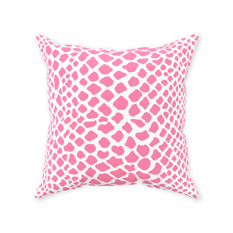 Crocodile Pillow in Pink