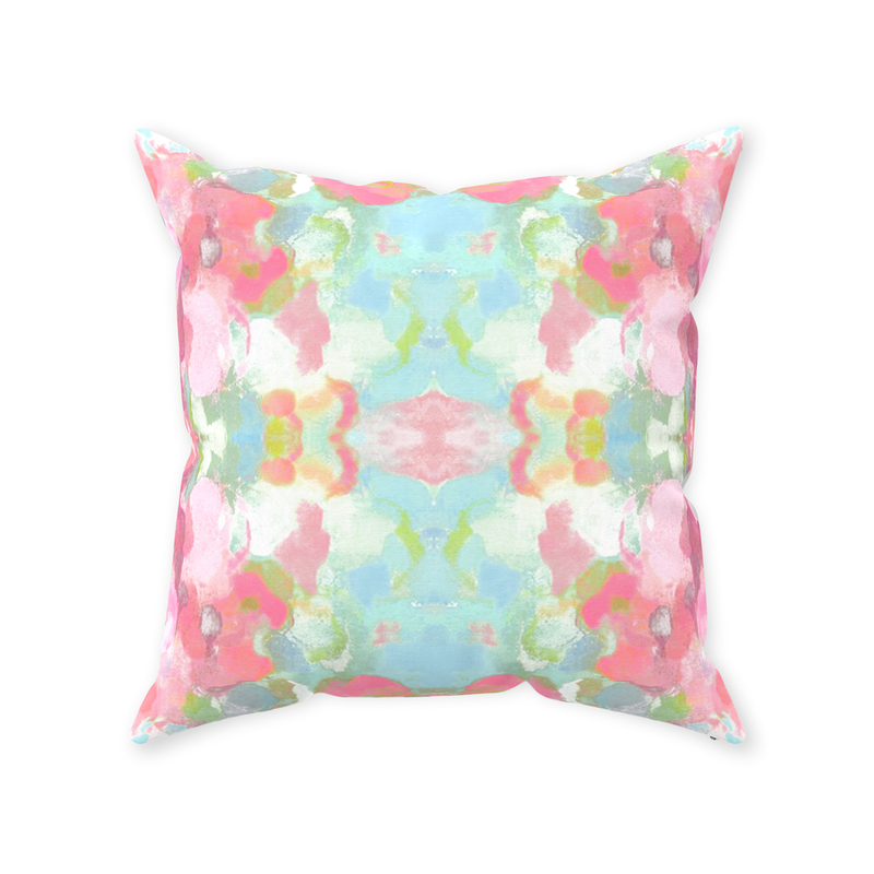 Oxford Pink Laguna Pillow, Light Blue