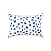 Spotsy Pillow in Navy Blue and White