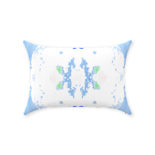 Oxford Pink Penelope Pillow, French Blue