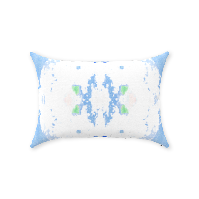 Oxford Pink Penelope Pillow, French Blue