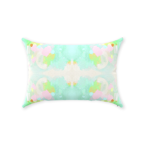 Oxford Pink Selena Pillow in Aqua