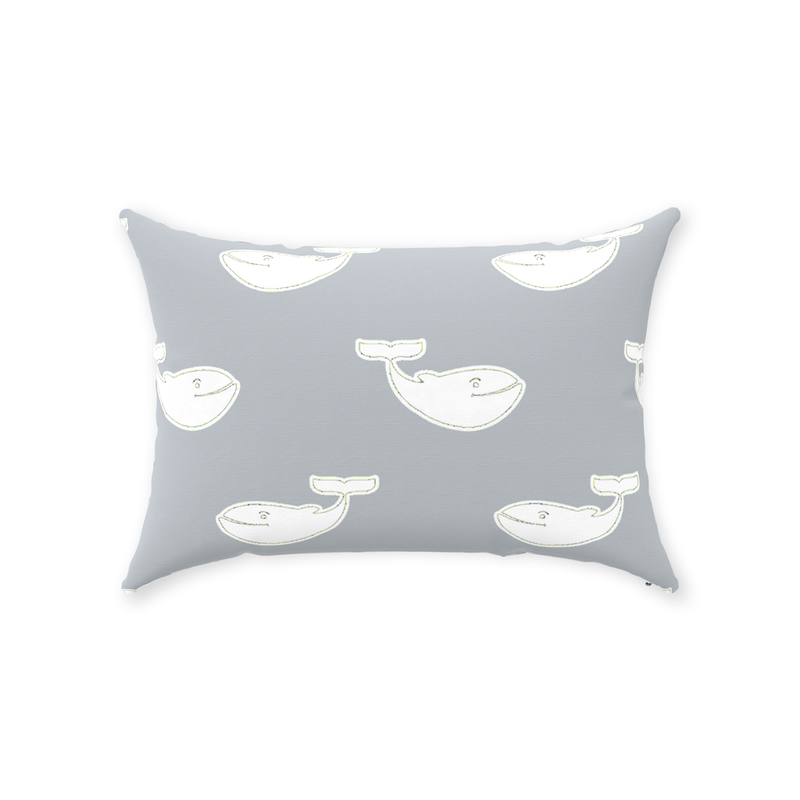 Gray Whale Pillow