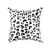 Leopold Leopard Pillow, Black and White