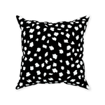 Spotsy Pillow in Black and White