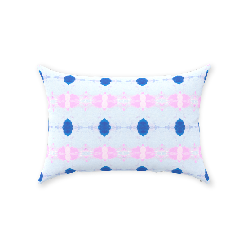 String of Pearls Pillow, Blue