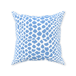 Crocodile Pillow in French Blue