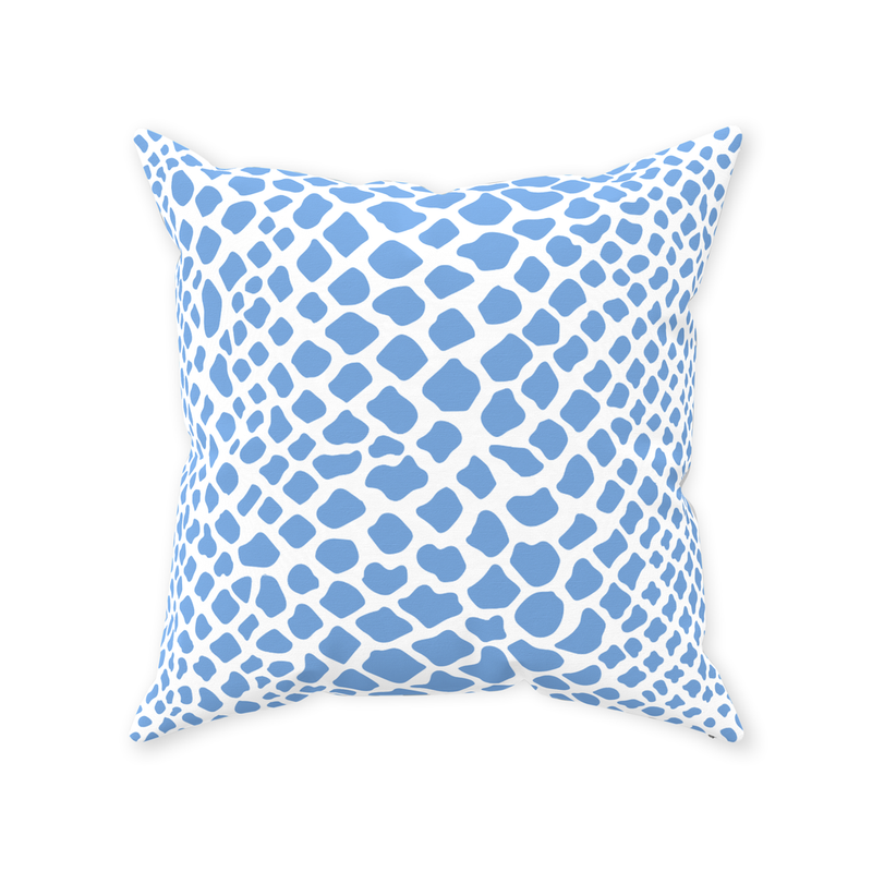 Crocodile Pillow in French Blue