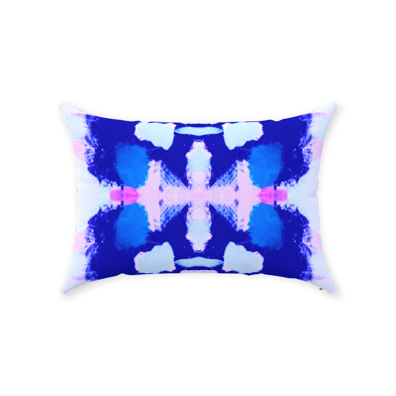 Lottie Pillow, Purple and Blue