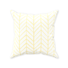 Yellow Herringbone Pillow