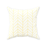 Yellow Herringbone Pillow