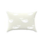 Swiss Coffee Whale Pillow