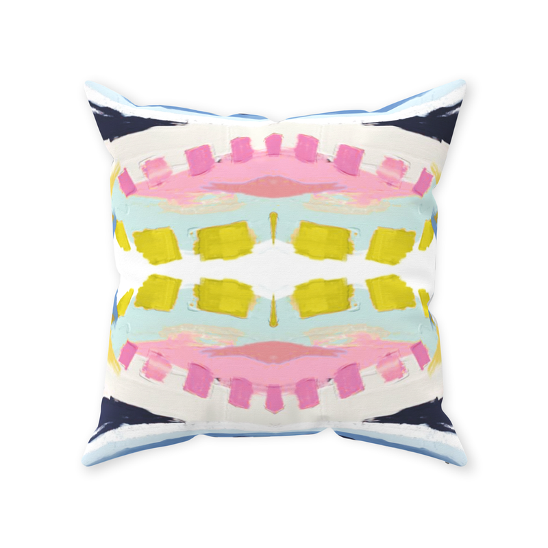 Oxford Pink Yellow Submarine Pillow