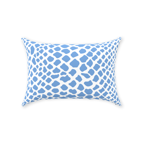 Crocodile Pillow in French Blue