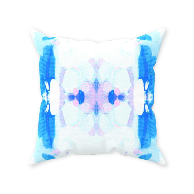 Sea Grape Pillow, Blue