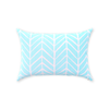 Turquoise Herringbone Pillow