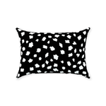 Spotsy Pillow in Black and White