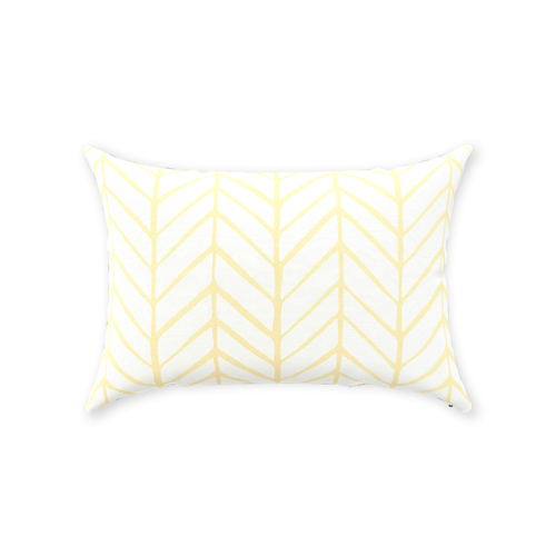 Yellow Herringbone Pillow