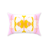 Sea Grape Pillow, Pink and Orange