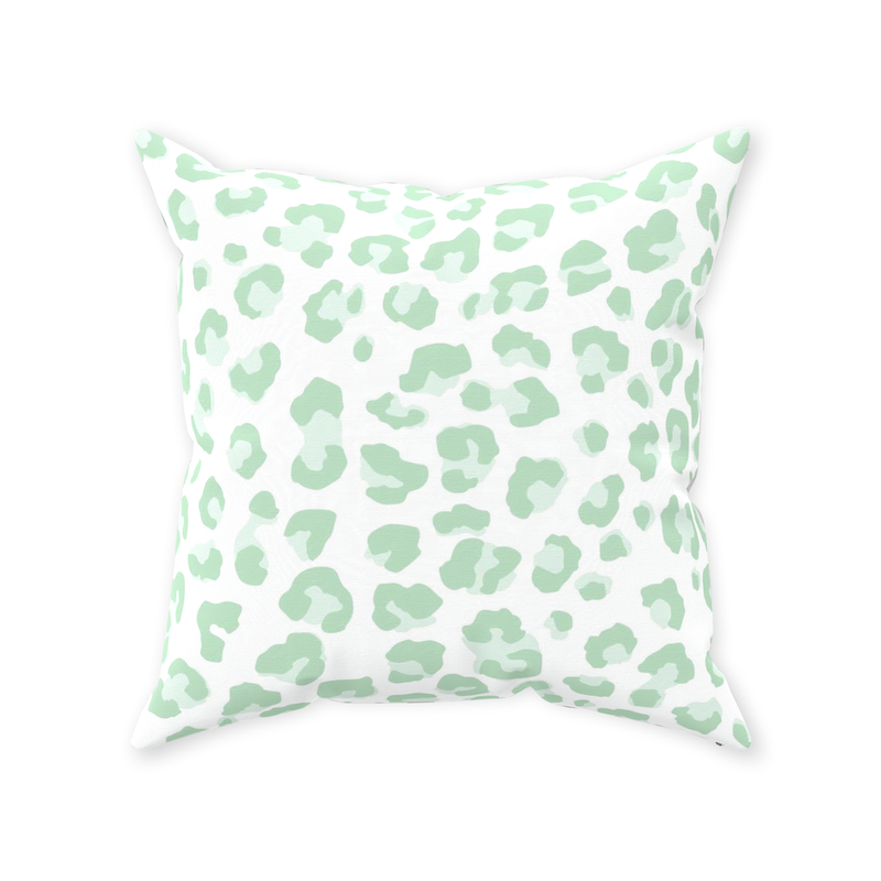 Leopold Leopard Pillow, Green