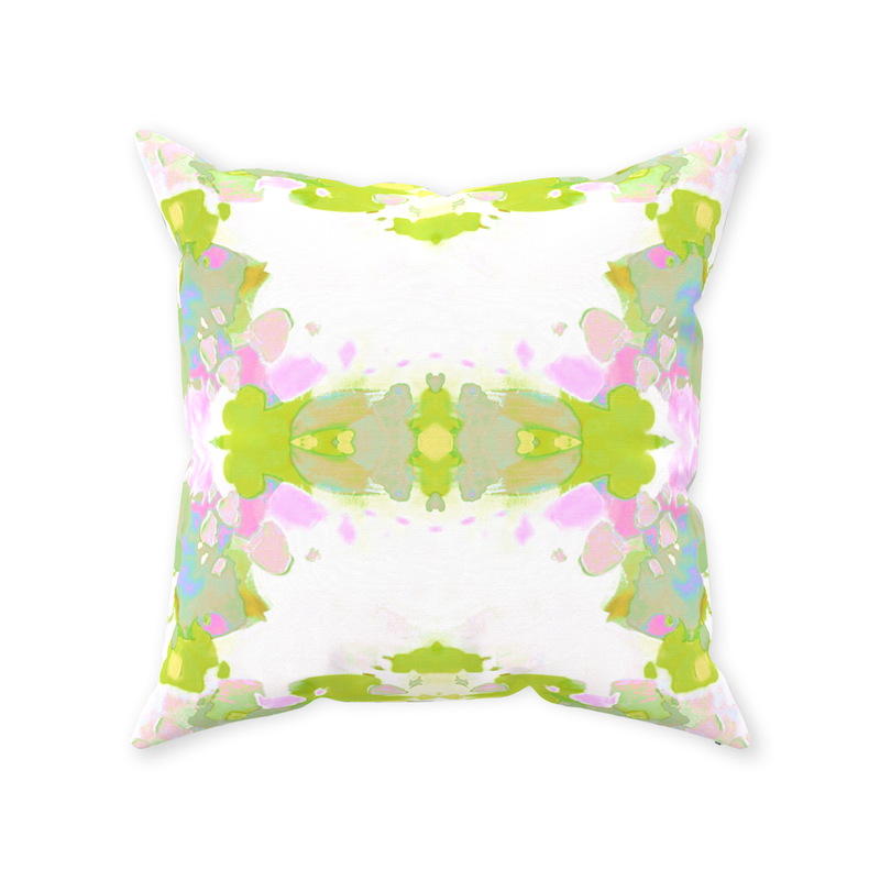 Oxford Pink Champagne Garden Pillow in Pink