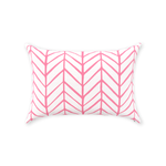 Oxford Pink Herringbone Pillow