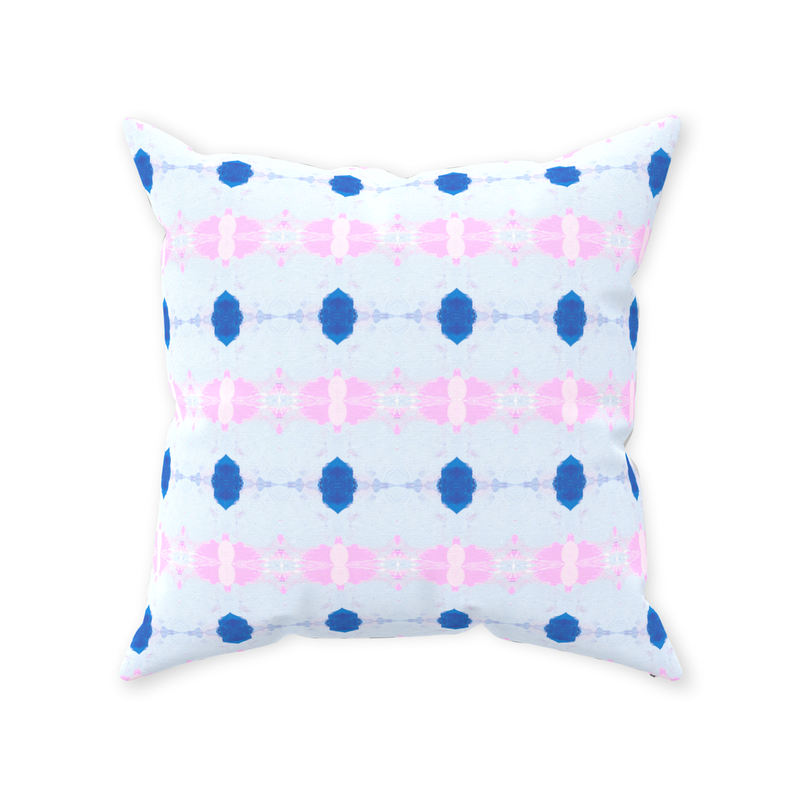 String of Pearls Pillow, Blue