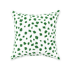 Spotsy Pillow in Green and White