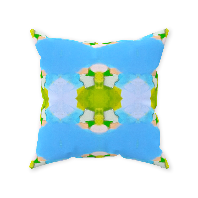 Summer House Blue Pillow