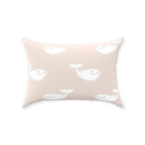 Pink Whale Pillow