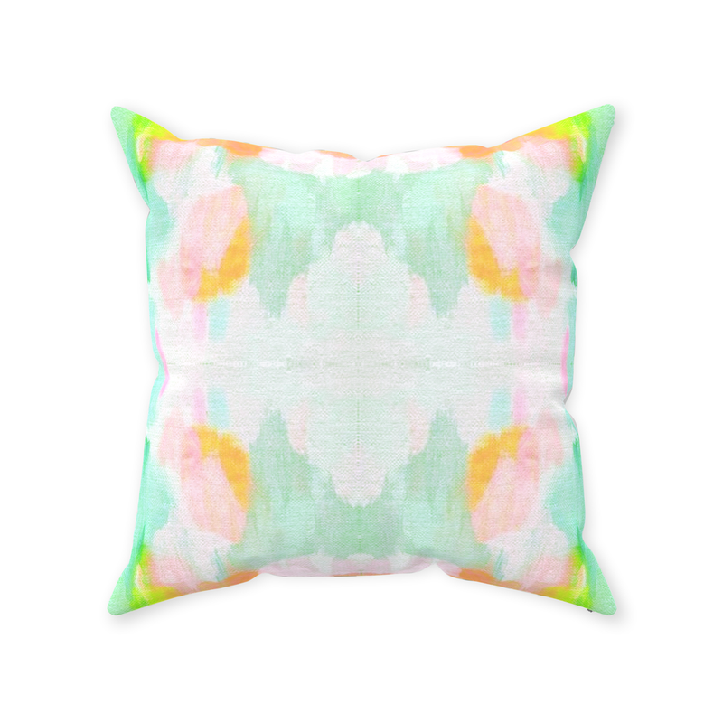 Oxford Pink Vegas Sunday Pillow, Aqua