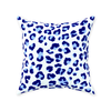 Leopold Leopard Pillow, Navy Blue