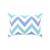 Purple and Aqua Herringbone Pillow