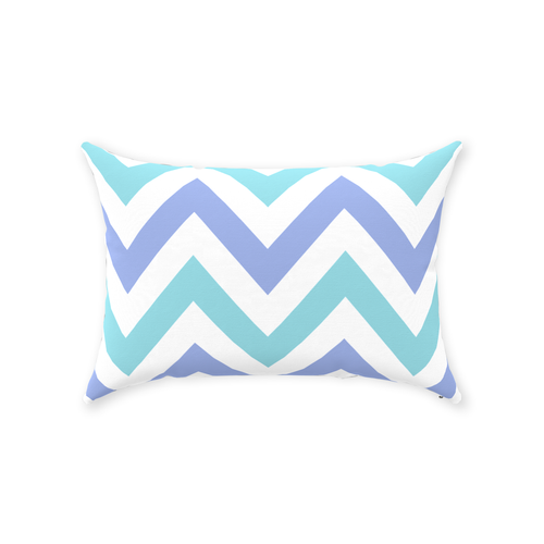 Purple and Aqua Herringbone Pillow